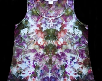 Ice-Dye, Ladies Tank Top, Tie-Dye, Festival Top, Beachwear