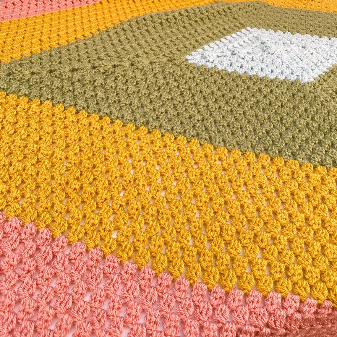 Crochet Blanket With Tassels Gift Throw Blanket Etsy