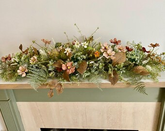 Rustic Spring Garlands Spring Summer Centerpiece, Spring Rustic Nature Arrangement, Spring ...