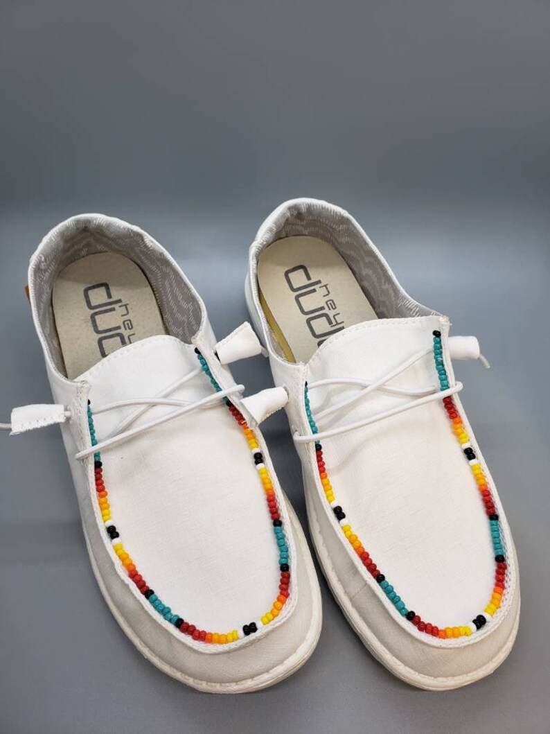Custom Beaded Hey Dudes Etsy