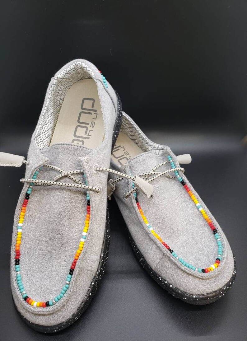 Custom Beaded Hey Dudes Etsy