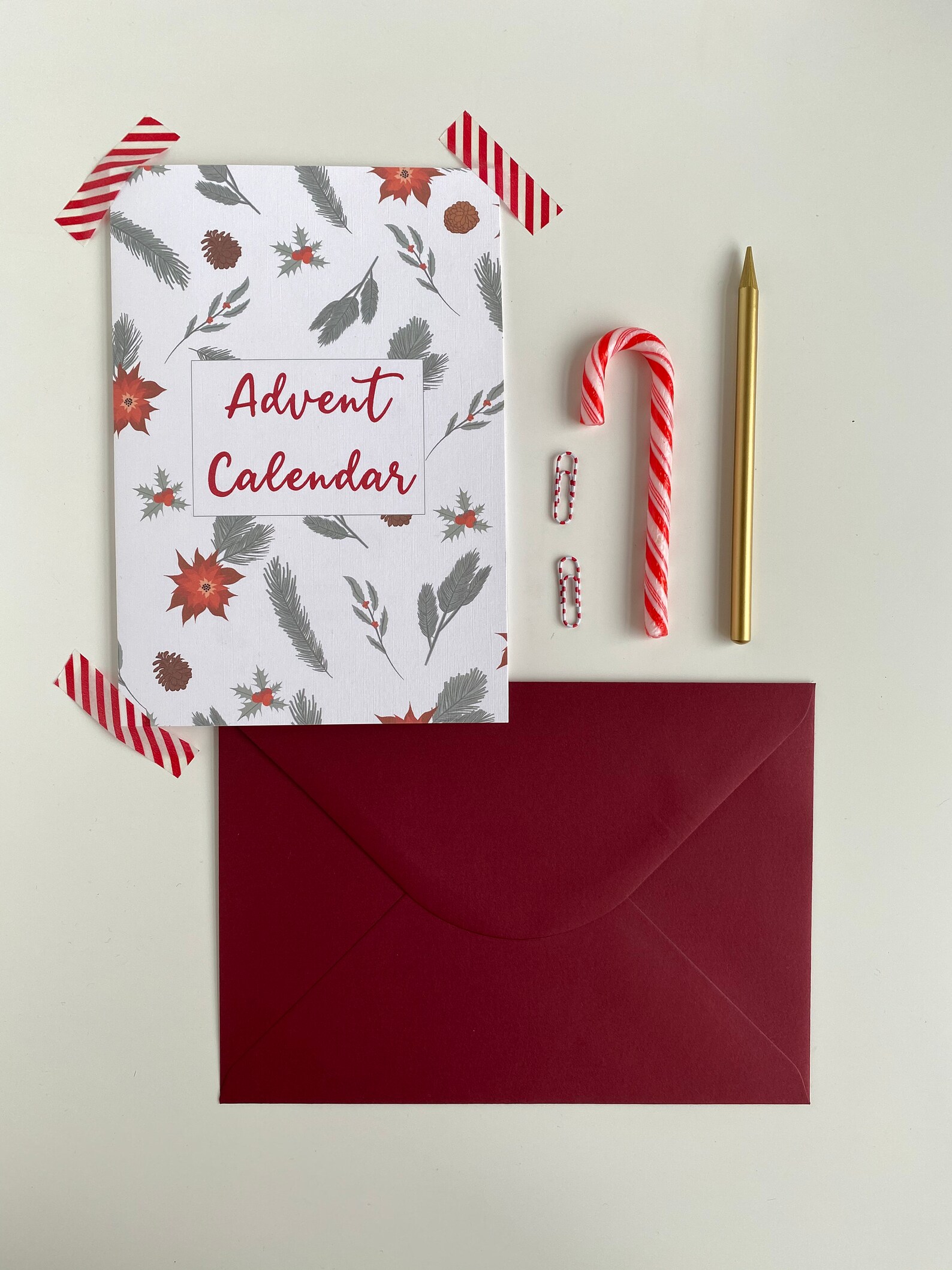 Activity Advent Calendar Card Etsy UK