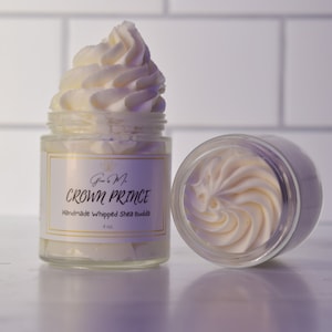 Beurre de karité fouetté Prince héritier | Beurre corporel parfumé Cologne | Beurre Corporel Pour Hommes | Beurre corporel parfumé au masculin