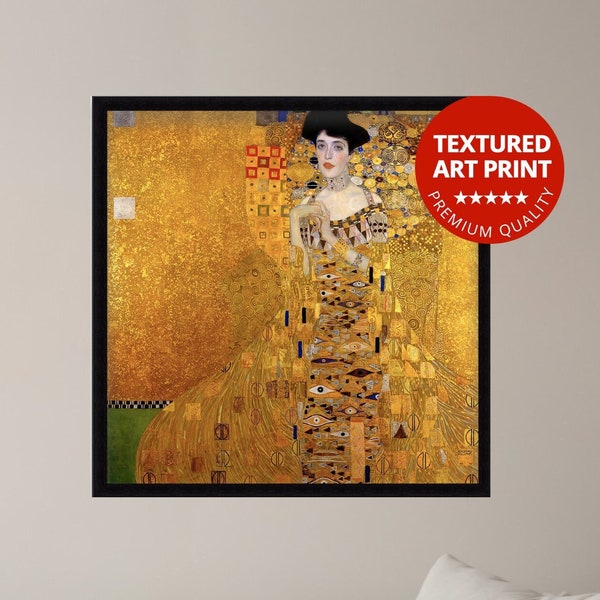 Goldene Dame - Gustav Klimt | 3D Öl Leinwand Druck des berühmten Künstlers