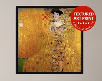 Golden lady - Gustav Klimt | Museum Quality 3D Oil Canvas Print of Famous Artist Painting