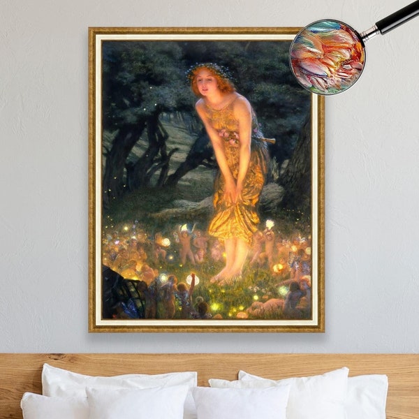 Edward Robert Hughes - Midsummer Eve | Museum Quality 3D Oil Canvas Print of Famous Artist Painting