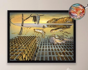Salvador Dali - The Disintegration of the Persistence of Memory | Museum Quality 3D Oil Canvas Print of Famous Artist Painting