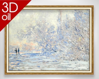 Efeito da neve em Argenteuil - Claude Monet - A Neve como Tela para a