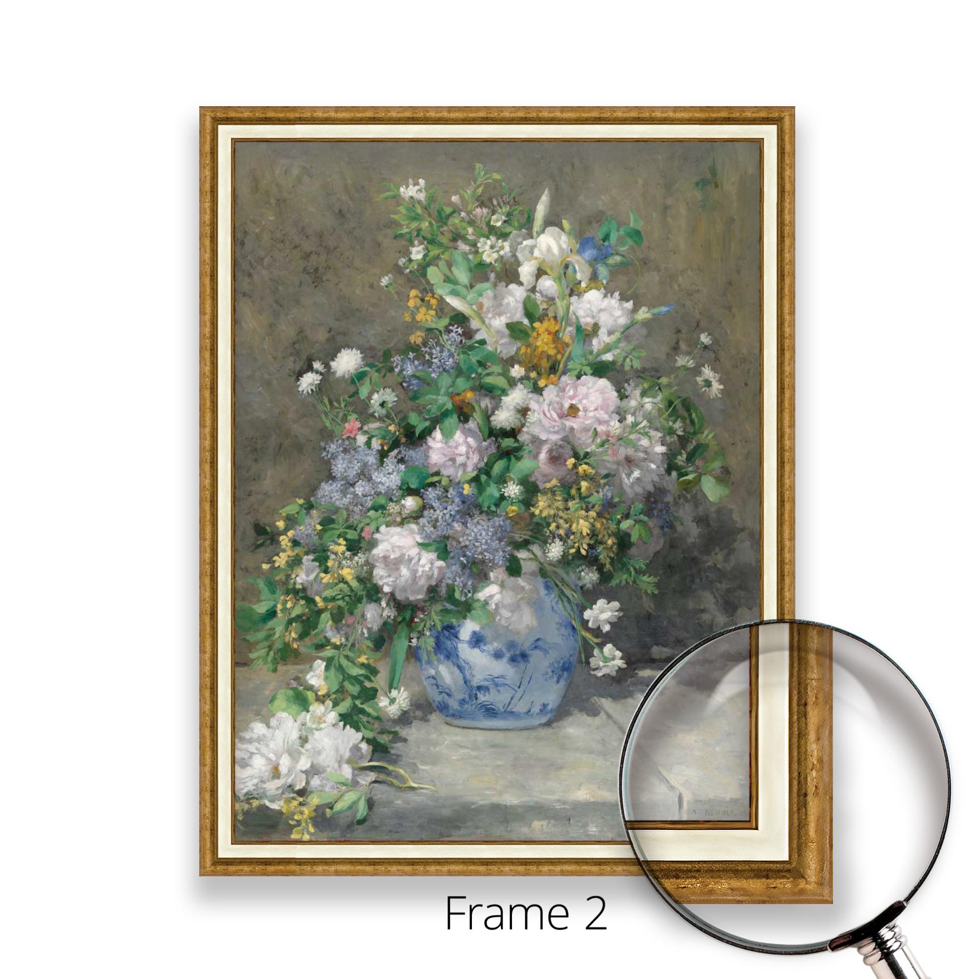 ルノワール - 春の花束 | 有名アーティストの絵画の美術館品質の3D油絵