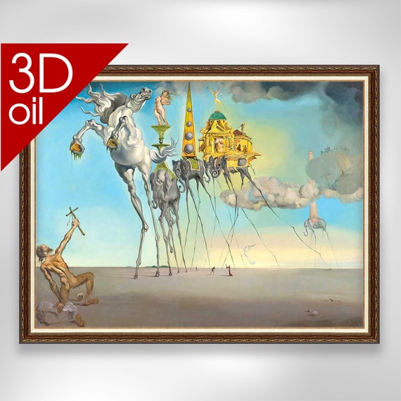 サルバドール・ダリ『聖アントニウスの誘惑』｜著名な画家の絵画を