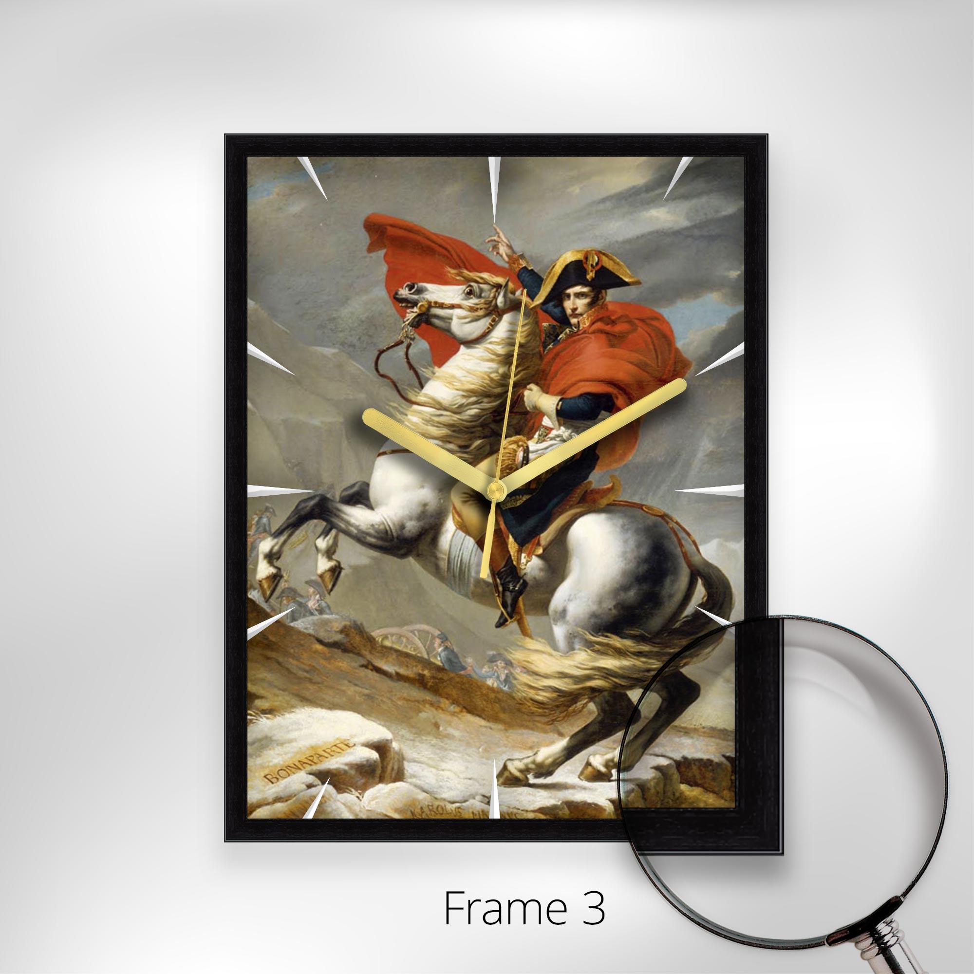 ナポレオンの馬乗る置き時計 Napoleon Bonaparte Crossing the Alps - Jacques Louis David