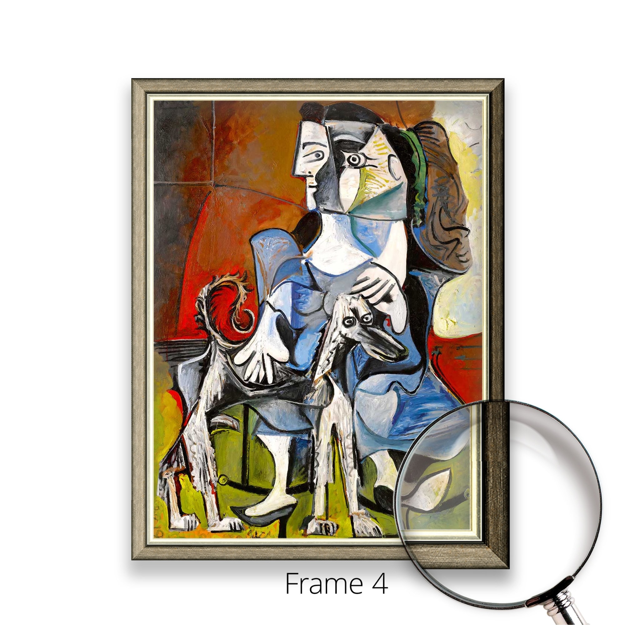 Pablo Picasso - Woman and Dog | Museum Quality 3D Oil Canvas