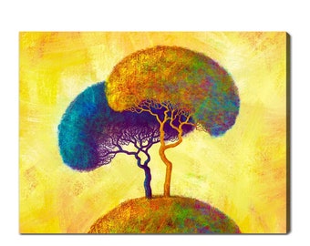 共に成長するために生まれた、現代アートの水彩画 | 有名アーティスト