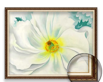 白い花 - ジョージア・オキーフ | 著名な画家の絵画を美術館品質の3D