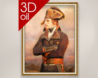 Edouard Detaille - Napoleon Bonaparte durring his first campaign in Italy | Museum Quality 3D Oil Canvas Print of Famous Artist Painting