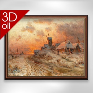 Julius Klever - Back at home | Museum Quality 3D Oil Canvas Print of Famous Artist Painting