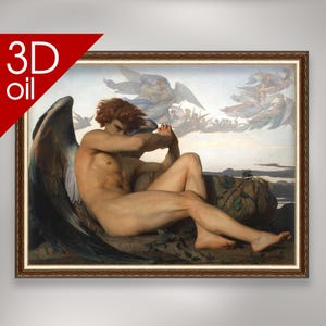 Fallen Angel - Alexandre Cabanel | Museum Quality 3D Oil Canvas Print of Famous Artist Painting