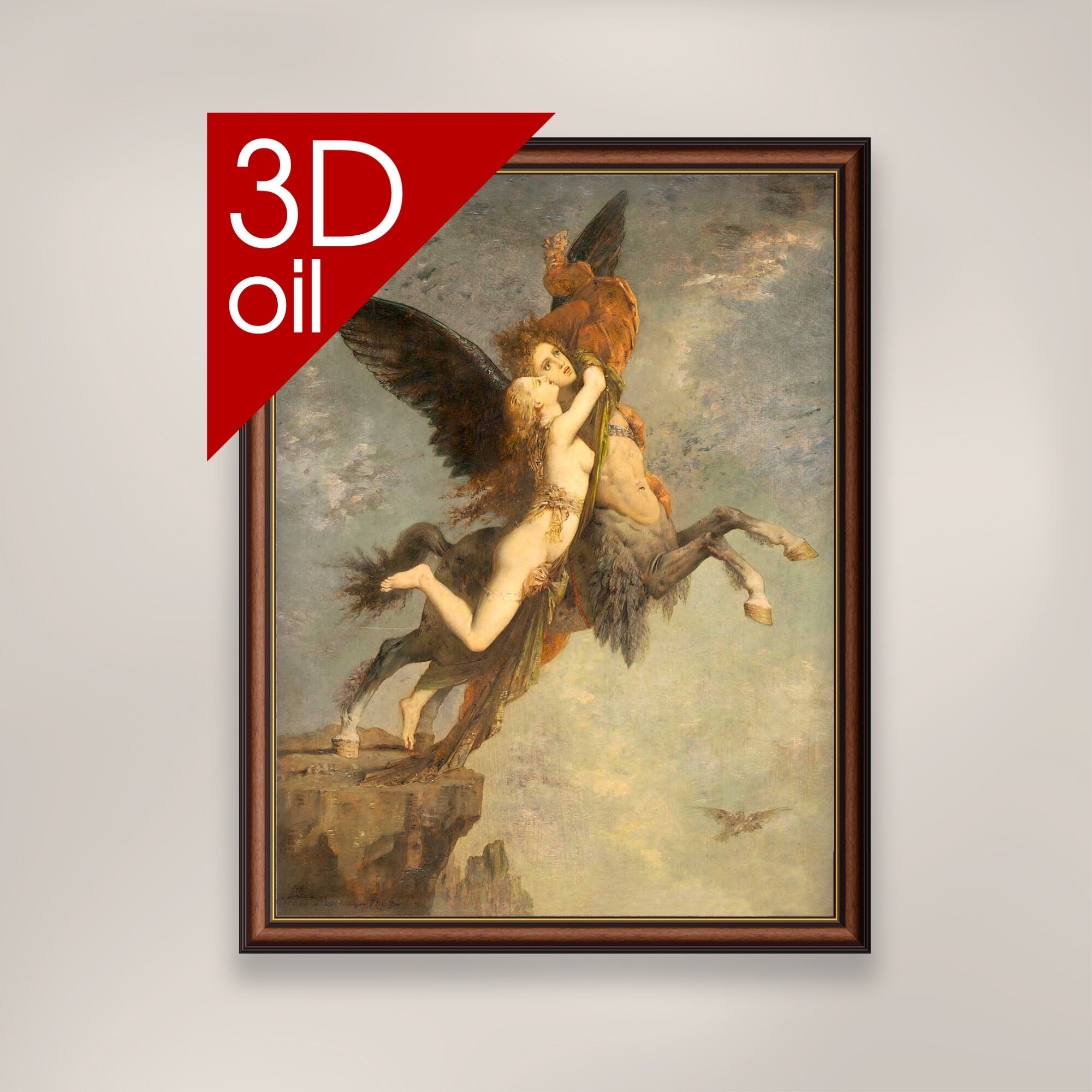 Gustave Moreau - the Chimera | Museum Quality 3D Oil Canvas Print
