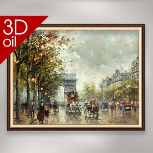 Paris III - Antoine Blanchard | Museum Quality 3D Oil Canvas Print of Famous Artist Painting