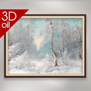Karl Rozen - Winter | Museum Quality 3D Oil Canvas Print of Famous Artist Painting