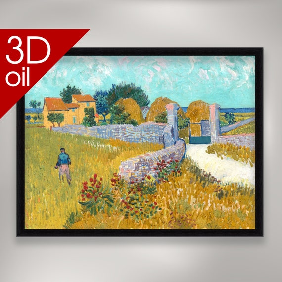 QUADRO - VINCENT Van Gogh - Fattoria - Stampa fine art – Pronto da