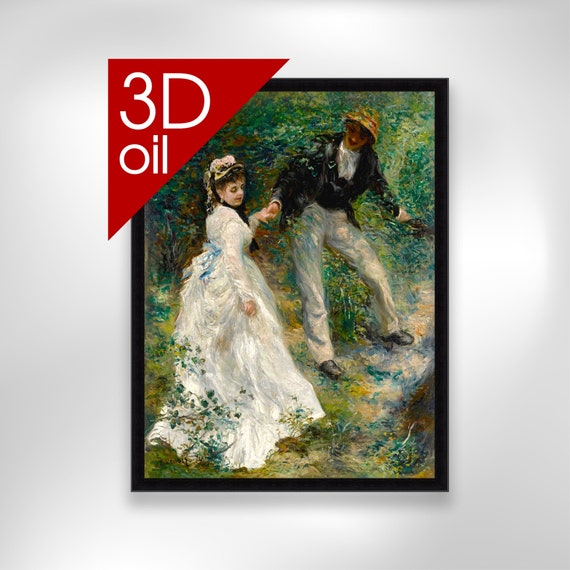 Pierre Auguste Renoir - La Promenade | Museum Quality 3D Oil