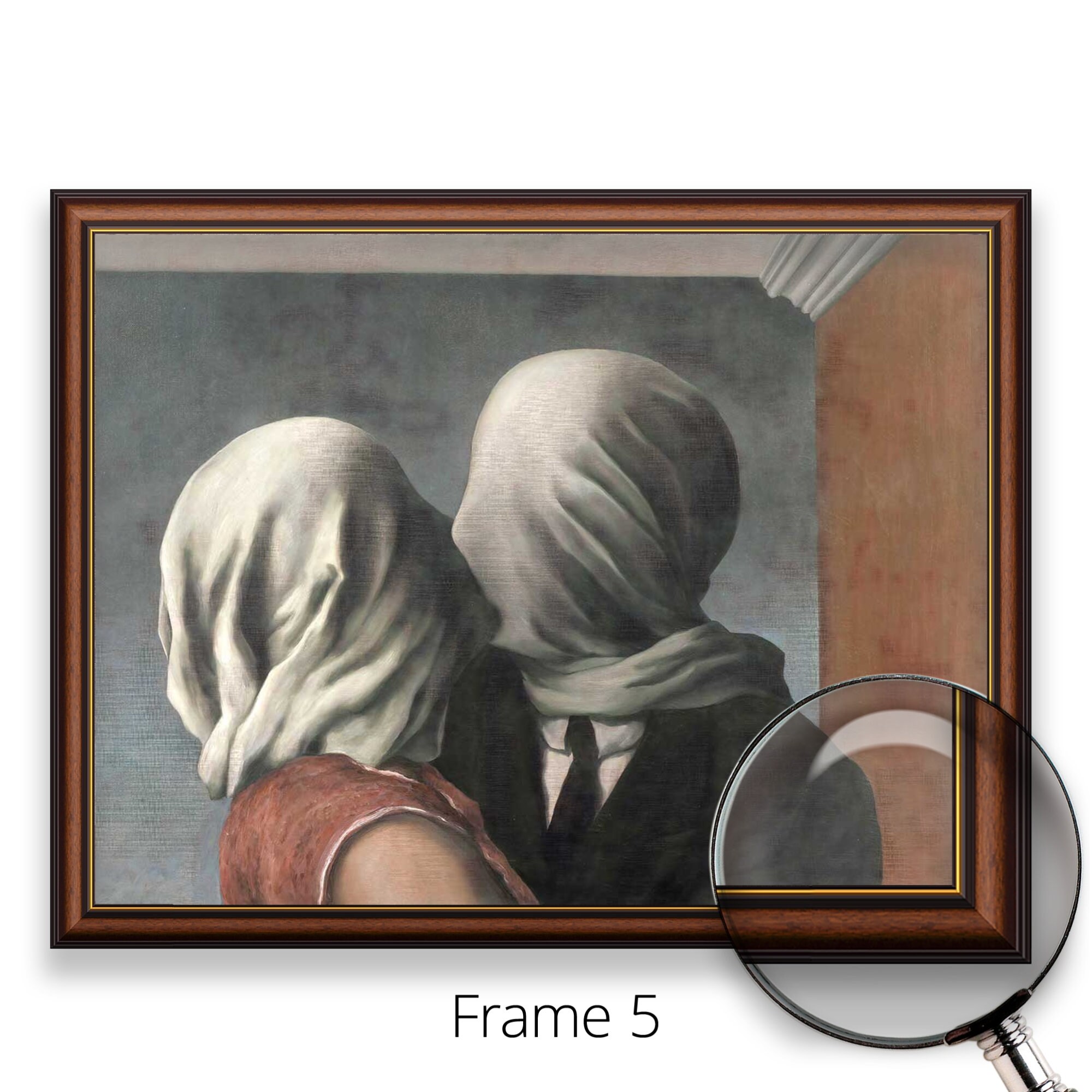 恋人たち - ルネ・マグリット | 有名アーティストの絵画の美術館品質3D