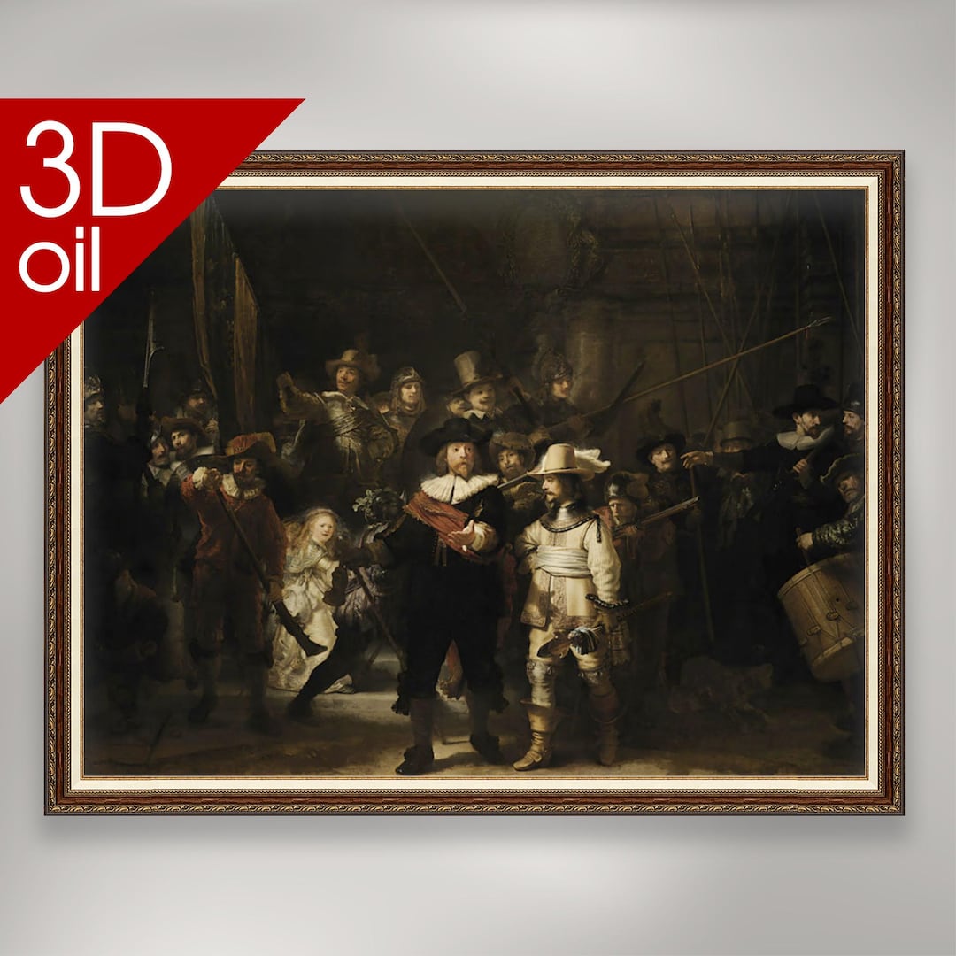 夜警 - レンブラント | 有名画家の絵画を忠実に再現した美術館品質の3D