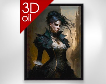 Mistress of the castle 2 | Museum Quality 3D Oil Canvas Print of Famous Artist Painting