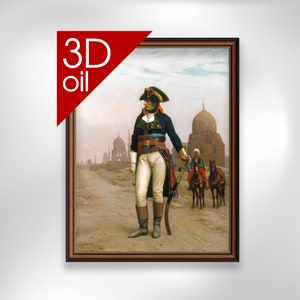 Jean Leon Gerome - Napoleon Bonaparte in Egypt | Museum Quality 3D Oil Canvas Print of Famous Artist Painting
