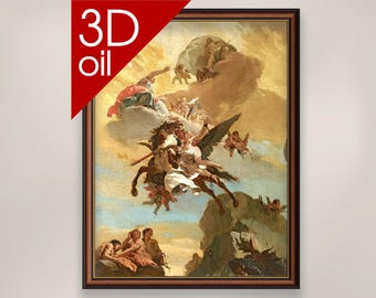 Perseus and Andomeda Giovanni Tiepolo | Museum Quality 3D Oil Canvas Print of Famous Artist Painting