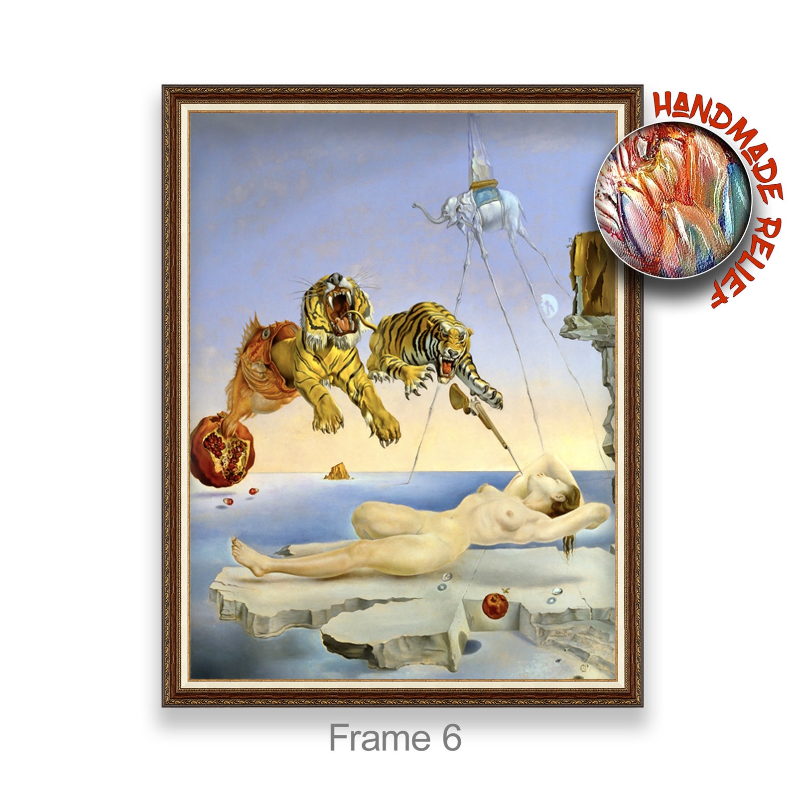Dream Caused by the Flight of a Bee Salvador Dali Etsy