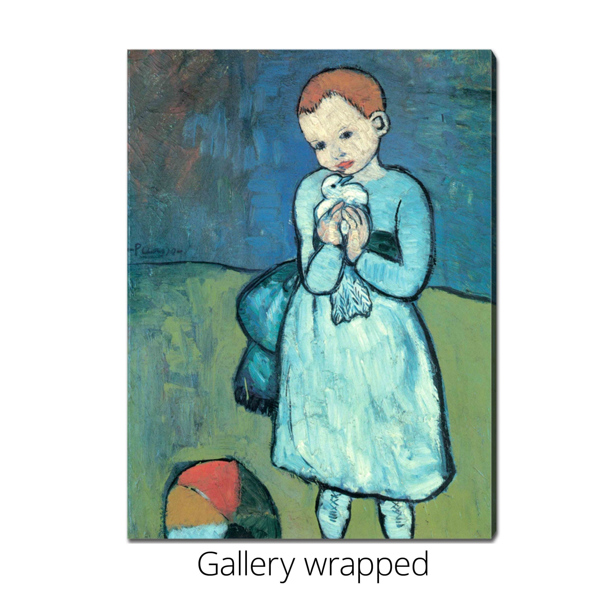 パブロ・ピカソ、Child with a dove、希少な画集より ピカソ - 鳩を持つ子供 | 著名なアーティストの絵画の美術館品質