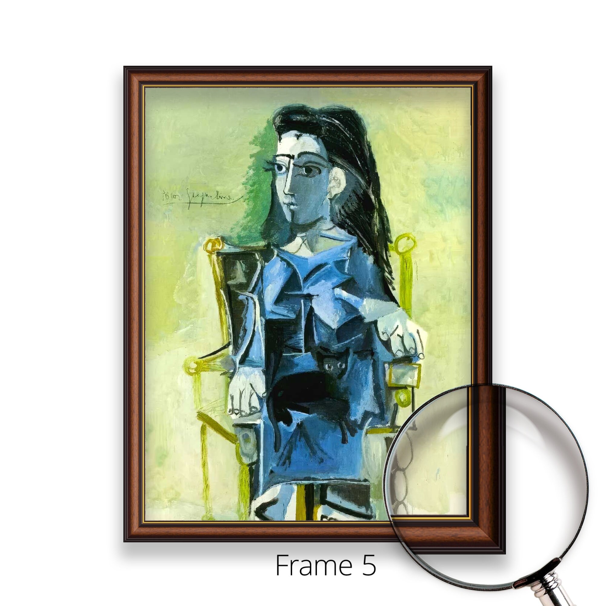 Jacqueline Sitting With Her Cat - Pablo Picasso | Museum Quality