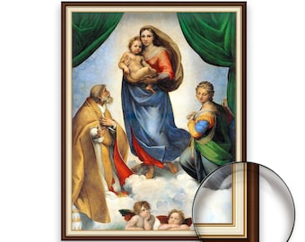 The Sistine Madonna - Raphael | Museum Quality 3D Oil Canvas Print