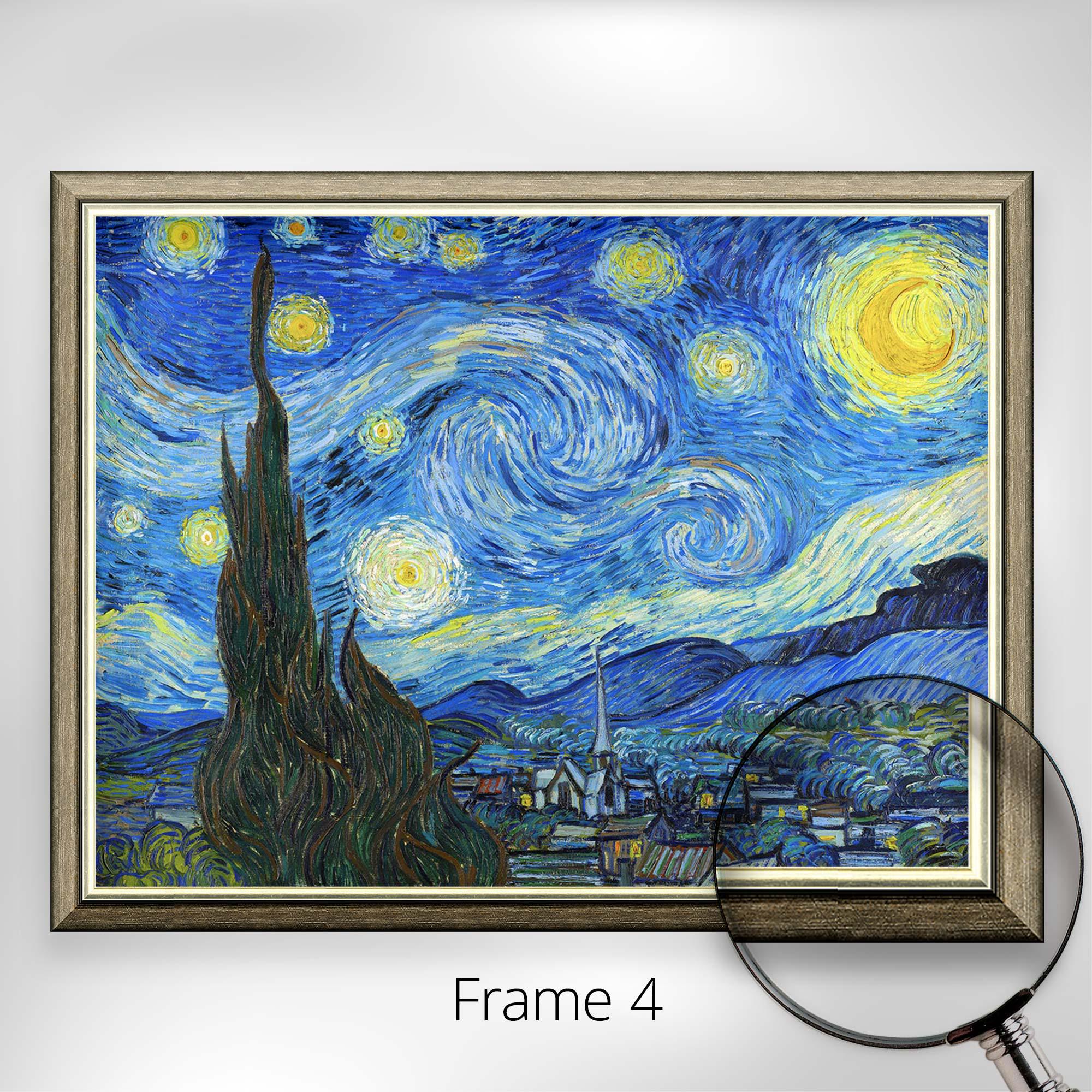 Starry Night - Vincent Van Gogh | Museum Quality 3D Oil