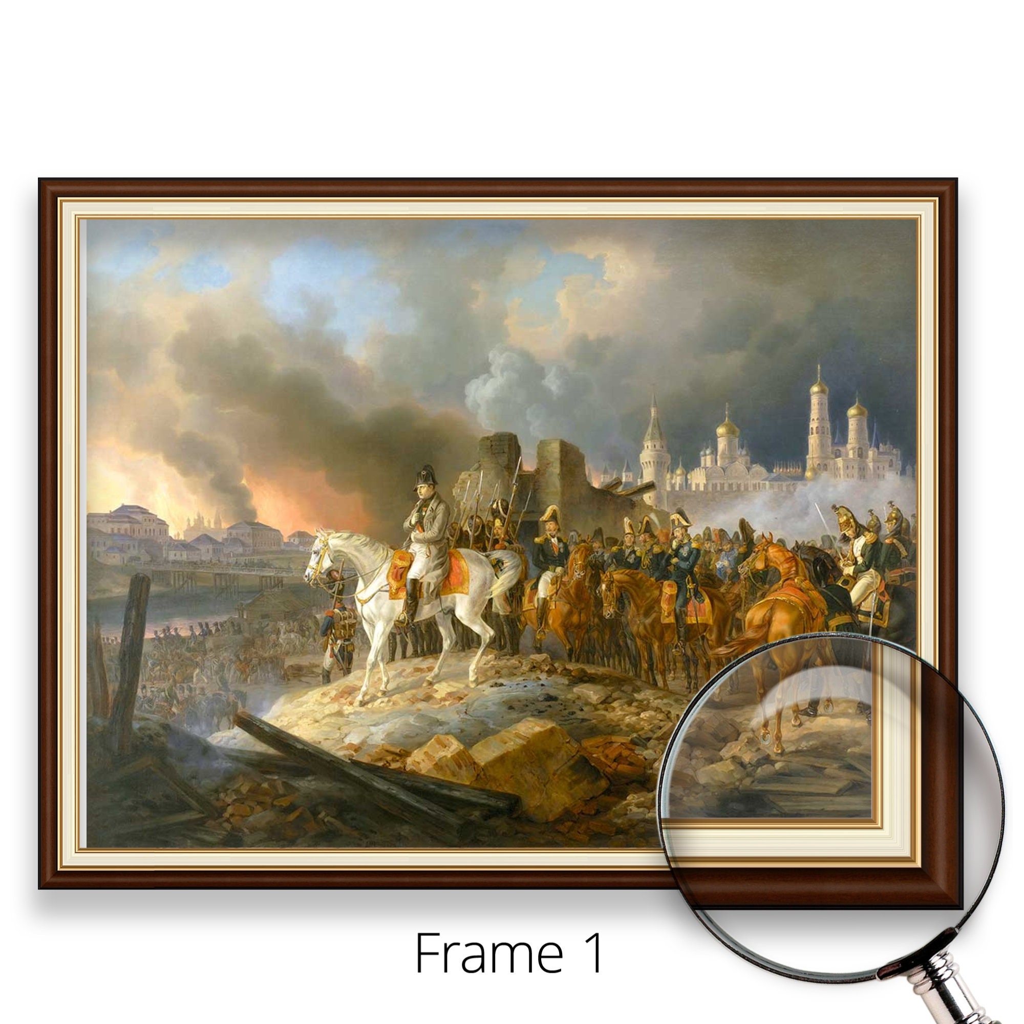 Adam Albrecht - Napoleon in Burning Moscow (1841) | Museum Quality