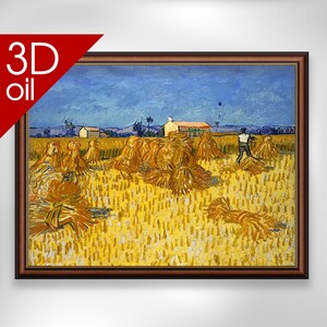 Vincent Van Gogh - Vendanges en Provence | Impression 3D sur toile, qualité musée, représentant un artiste célèbre