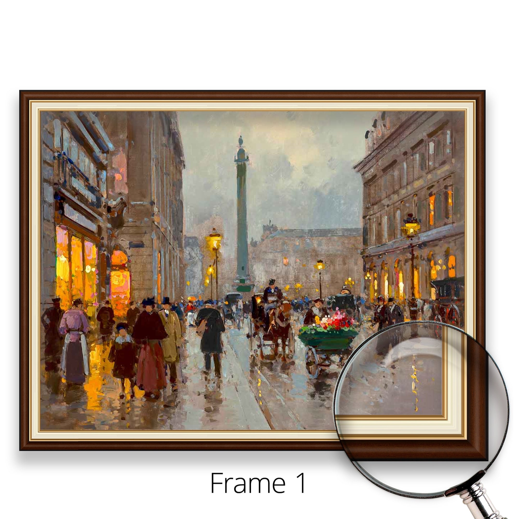 Edouard Leon Cortes - Rue De La Paix | Museum Quality 3D Oil