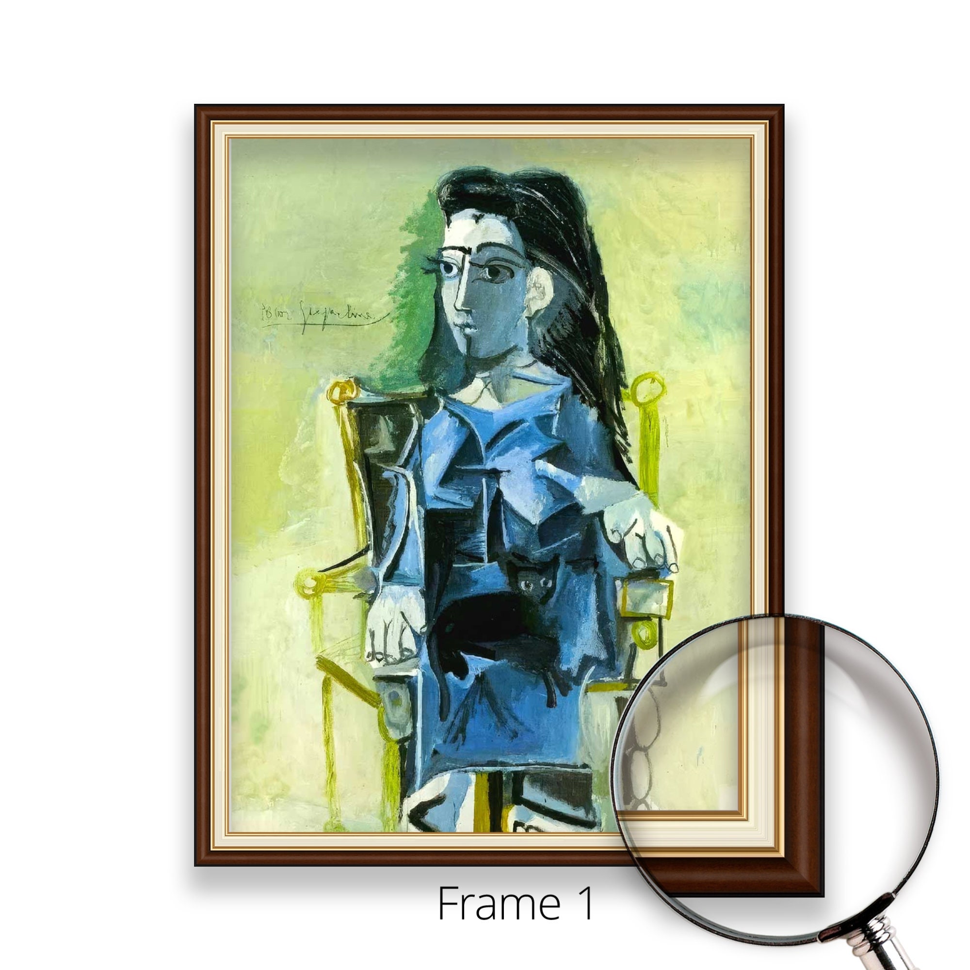 Jacqueline Sitting With Her Cat - Pablo Picasso | Museum Quality