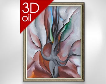 Georgia O'Keeffe - Autumn Trees - The Maple | Museum Quality 3D Oil Canvas Print of Famous Artist Painting