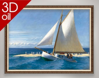 Edward Hopper - Martha McKeen från Wellfleet | 3D-oljecanvastryck i museikvalitet av en berömd konstnär
