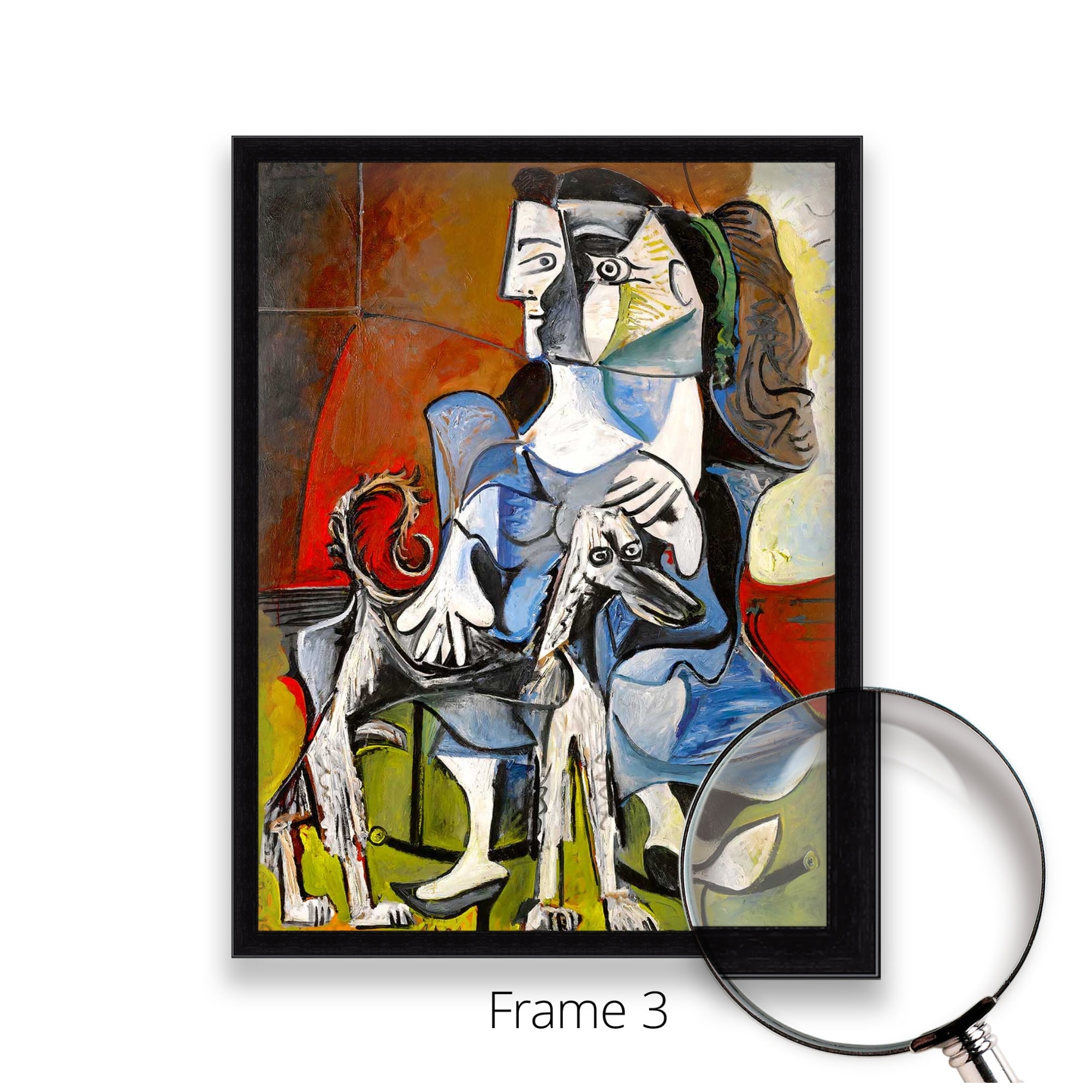 Pablo Picasso - Woman and Dog | Museum Quality 3D Oil Canvas Print