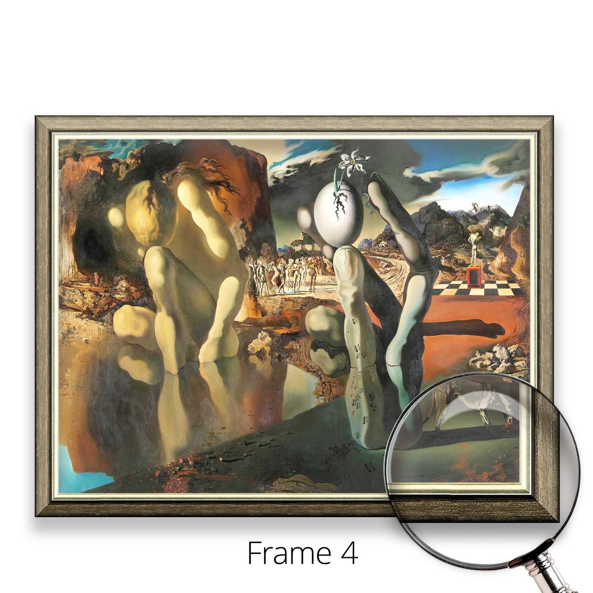 サルバドール・ダリ - ナルキッソスの変容 | 著名な画家の絵画の美術館品質3D油彩キャンバスプリント - Etsy 日本