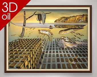 サルバドール・ダリ、記憶の固執の崩壊、複製キャンバスボックスアート