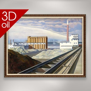 Charles Sheeler Wall Art- Classic Landscape | Museum Quality 3D Oil Canvas Print of Famous Artist Painting