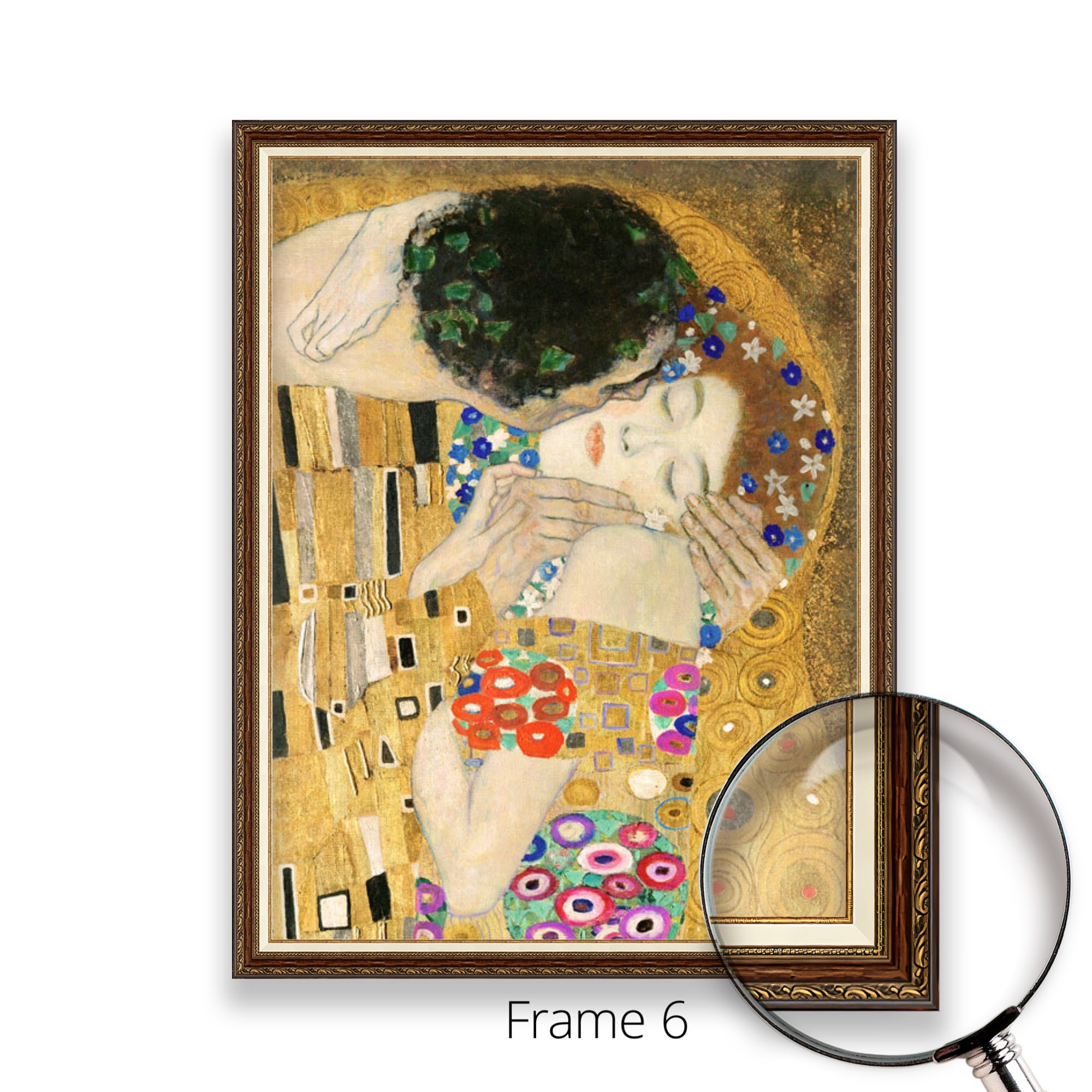 接吻 - グスタフ・クリムト | 著名な画家の絵画の美術館品質3D油彩