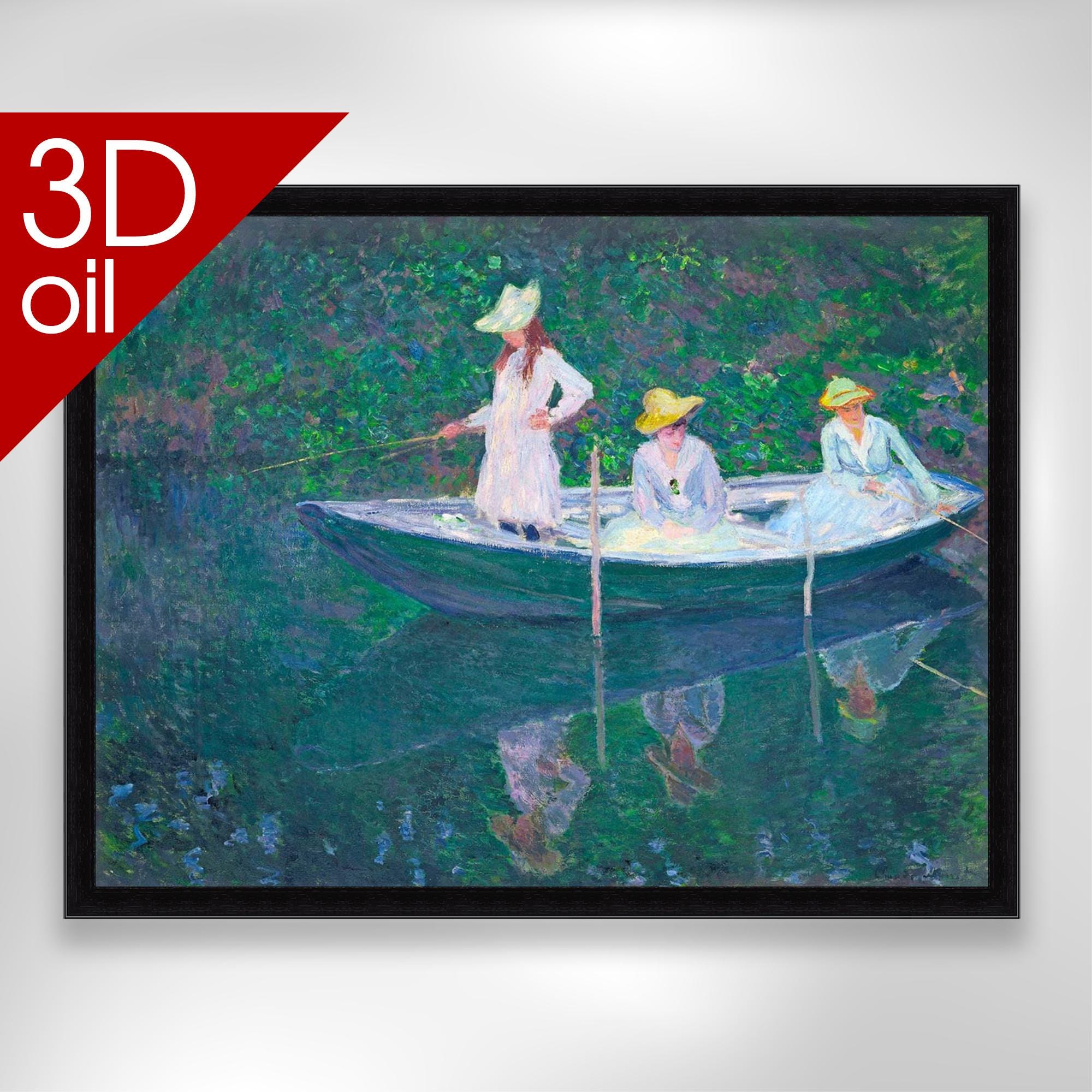 クロード・モネ - ジヴェルニーの船 | 著名な画家の絵画を美術館品質の