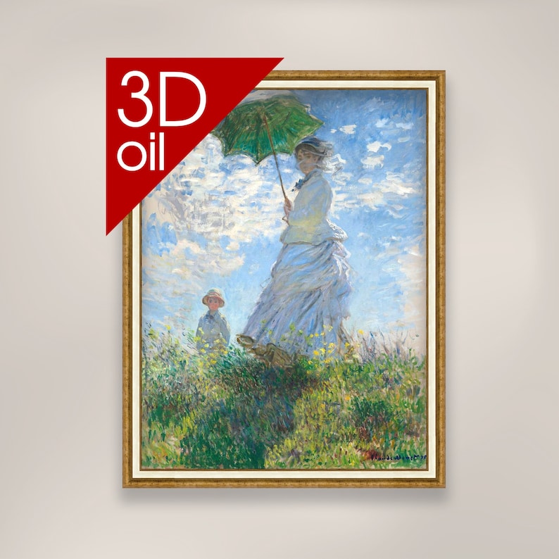 Claude Monet - Woman with a parasol - madame