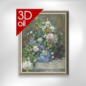 Renoir - Lenteboeket | 3D-oliecanvas van museumkwaliteit van schilderij van beroemde kunstenaar